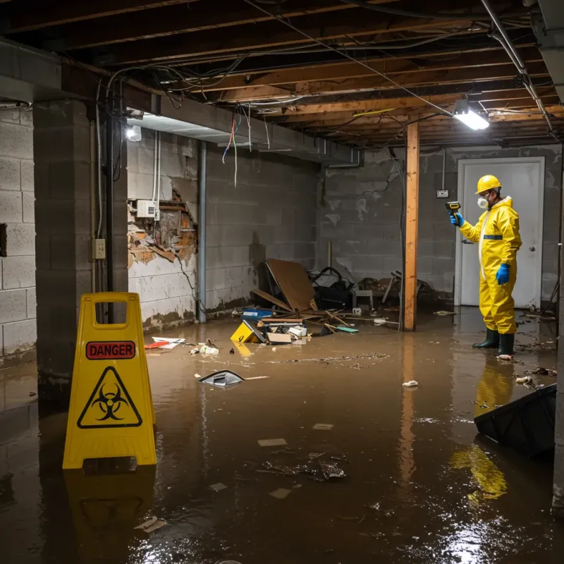 Flooded Basement Electrical Hazard in Sandy, UT Property